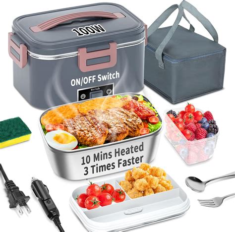 electric heated lunch box uk|rechargeable self heated lunch box.